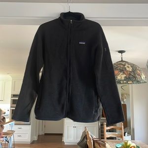 Patagonia wool zip up XL. Black.